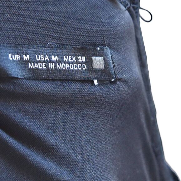 Zara Black Velvet Mini Dress M Long Sleeve Ruched Party Elegant Retro Chic 90s - Picture 9 of 9